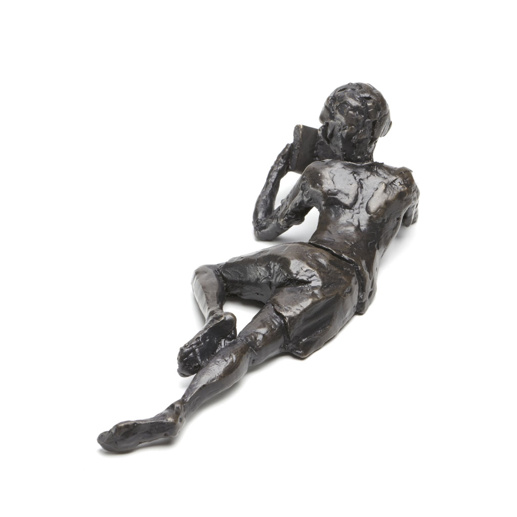 Wedgwood Museum Original Bronze Sculpture: Lying Boy by Jonathan Sanders