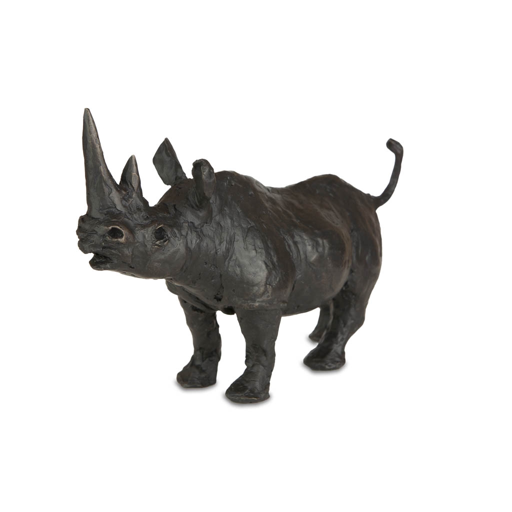 Bronze Rhino Sculpture: Bull Rhinoceros by Jonathan Sanders - Image 4