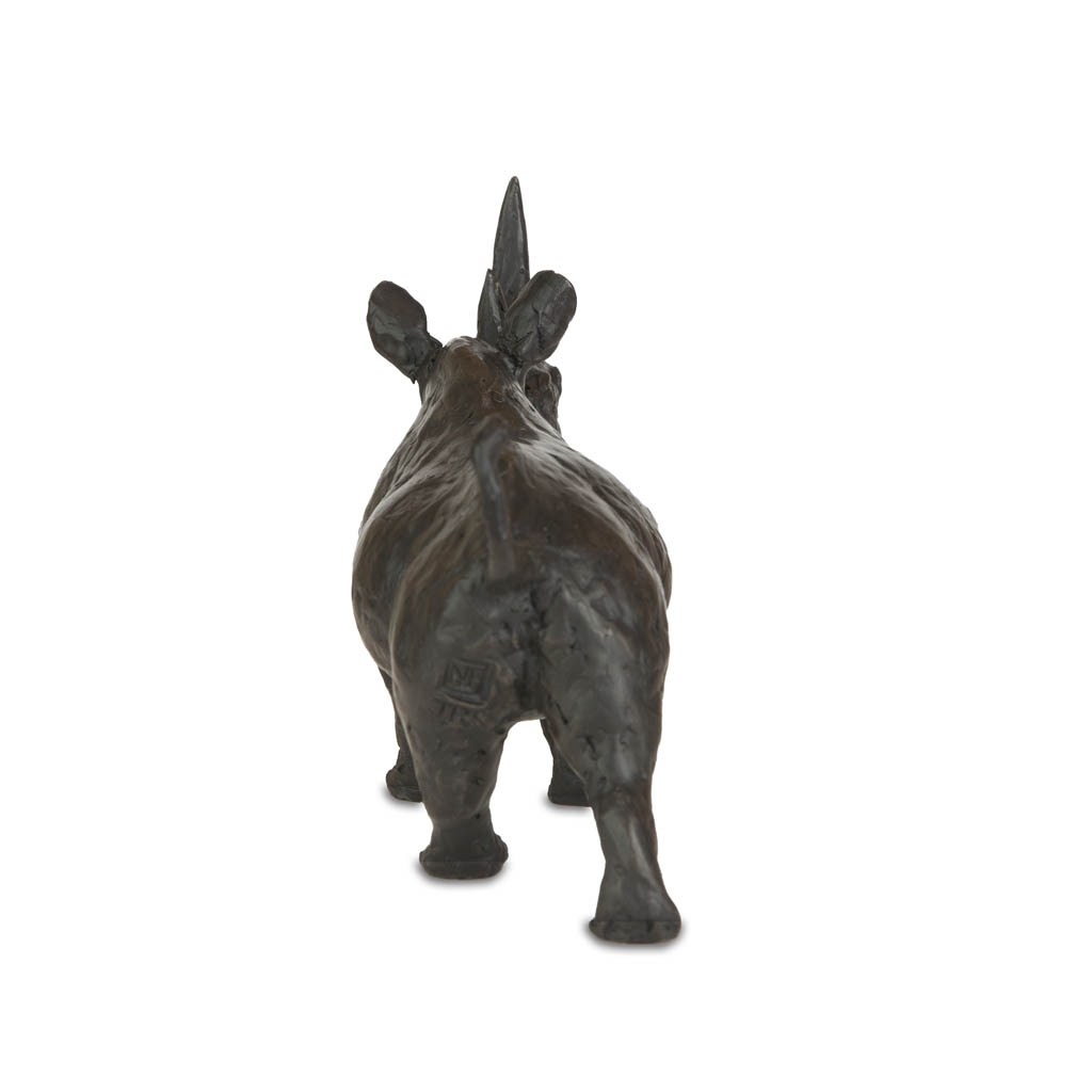 Bronze Rhino Sculpture: Bull Rhinoceros by Jonathan Sanders - Image 8