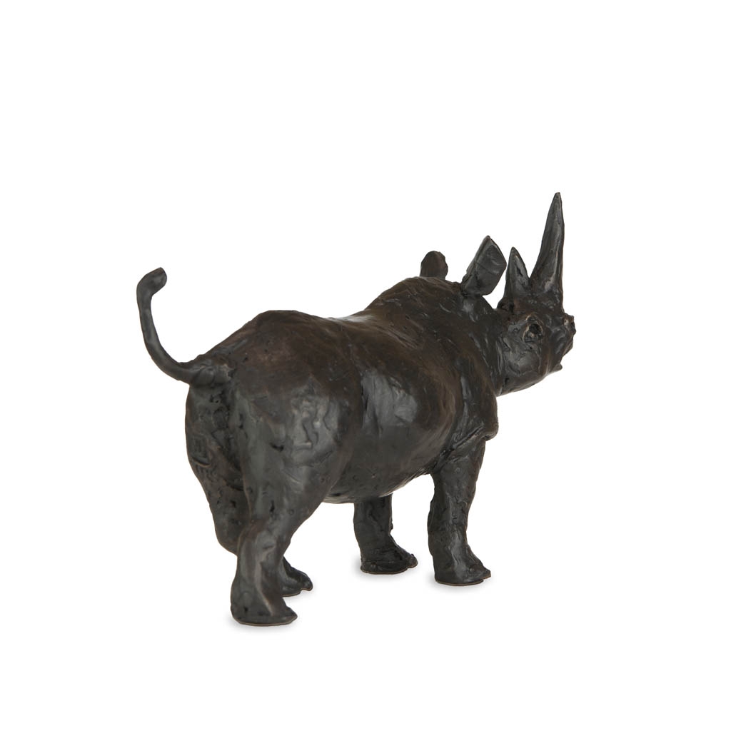 Bronze Rhino Sculpture: Bull Rhinoceros by Jonathan Sanders - Image 9