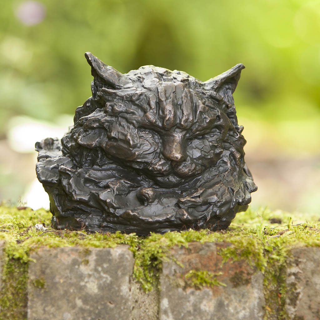 Bronze Cat Sculpture: Sleeping Cat (Life Size) by Elizabeth Foster **NEW!** - Image 3
