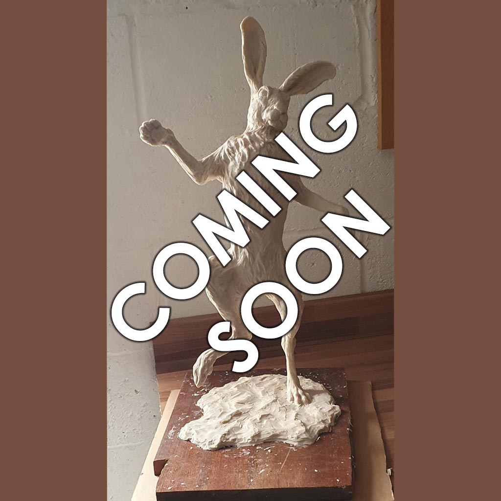 Bronze Hare Sculpture: Garden Dancing Hare by Sue Maclaurin (Life Size) **Coming Soon!**
