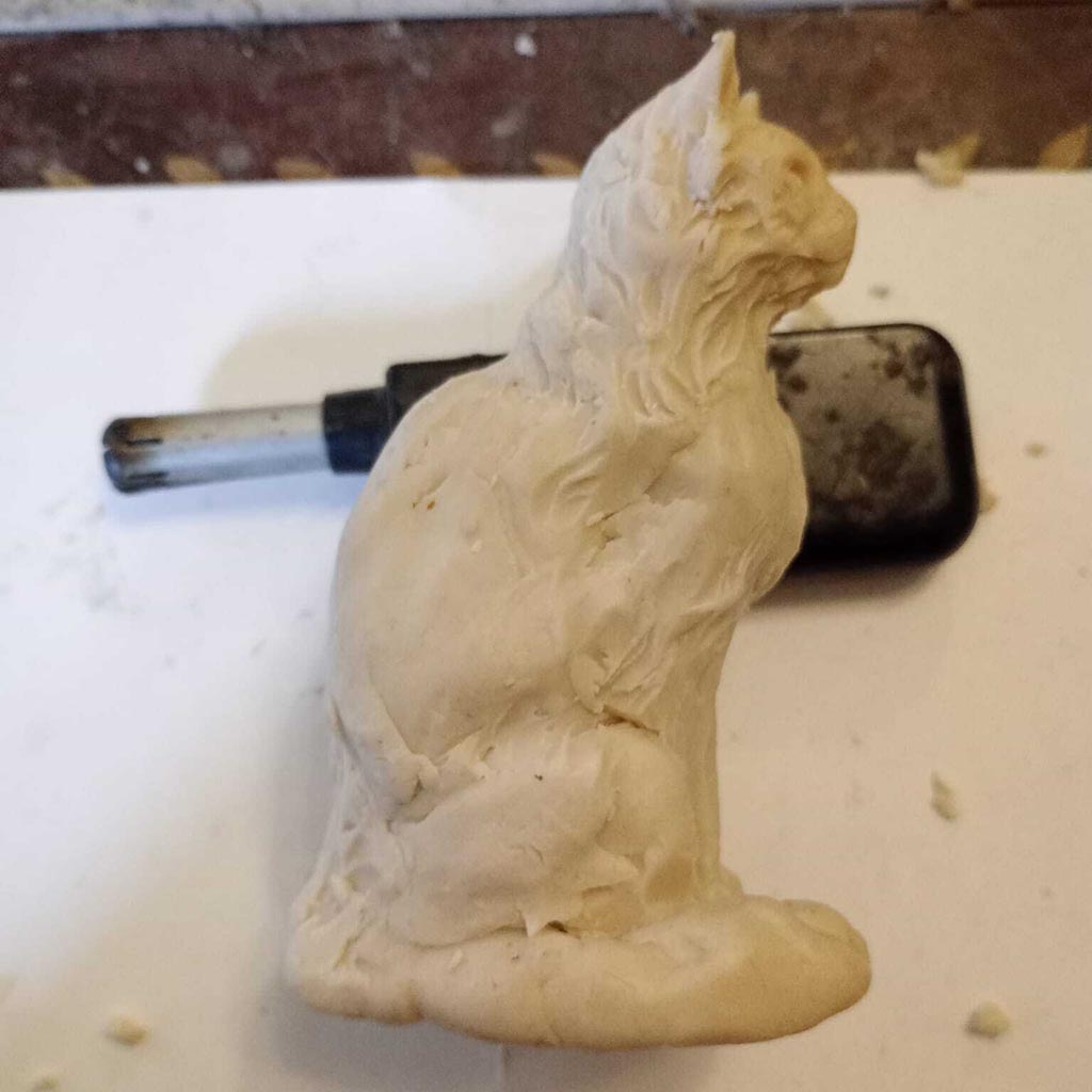 Bronze Cat Sculpture: Long Haired Sitting Cat by Sue Maclaurin **NEW!** - Image 22